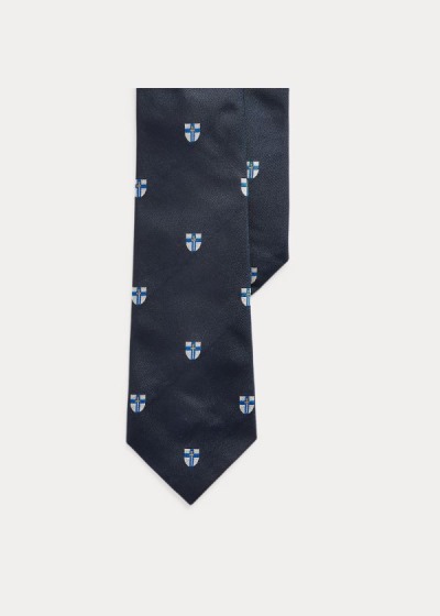 Corbatas Ralph Lauren Hombre Azul Marino - Silk Club - MRCYV0135